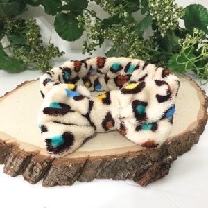 Head bands. " Terry cloth colorful animal print.